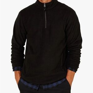 EUC Amazon Essentials Black Fleece Jacket